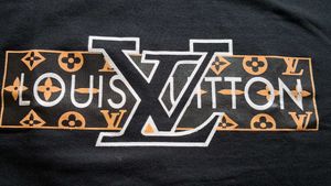 Louis Vuitton Black Monogram Logo T-Shirt