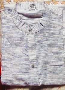 Striped Mandarin Collar Kurta