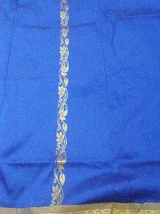 Blue &amp; Gold Saree
