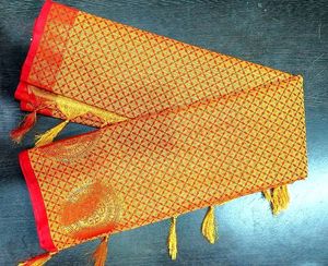 Beautiful New Weeding Saree 💛❤️🧡