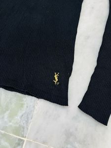 Ysl Black Long Sleeve Top