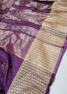 Purple Partywear Saree