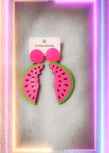 Set Of 2 Watermelon Piece &amp; Burger Designed Earrings For Kids Or Girls.