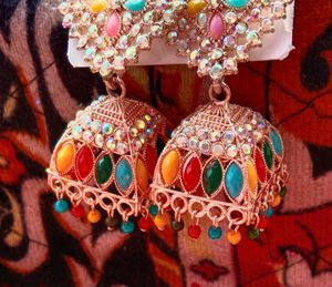 Colorful Jhumka Earrings