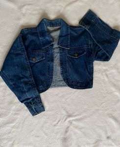 Denim Cropped Jacket