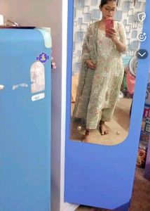 Pista Green Kurti Pant