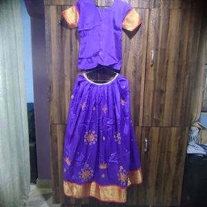 Traditional Silk lehenga😍 (Pattu pavadai)