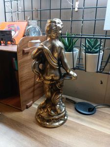 Golden Cherub Statue