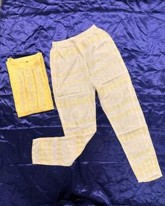 Pastel Yellow Kurta Set