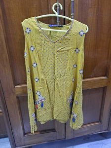 Indo Western Printed High-low Cotton Kurta