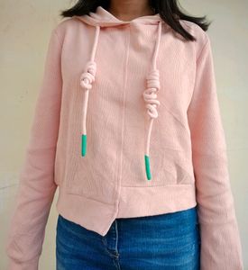 Peach Colour Low Asymmetric  Quality Huddie