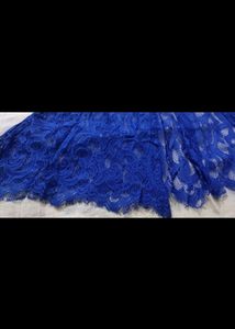 Beautiful Blue lace cape type top for women / girls