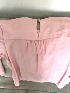 MAX Pink Button-Down Blouse