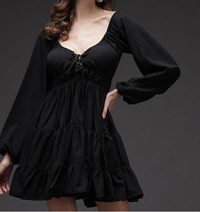 Fit &amp; Flair Black Dress