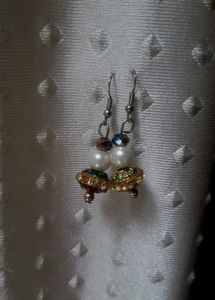 Golden Earrings With Freebie
