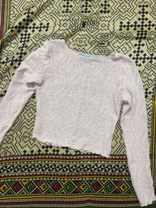 Textured Crop Top