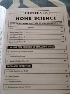 Neeraj Home Science Class XII - NIOS