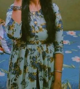 Floral Print Slit Kurti