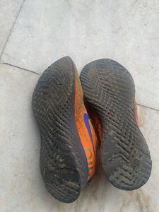 Nike Epic React Flyknit Running Shoes Orange/Blue
