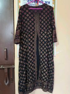 Elegant Floral Print Kurta