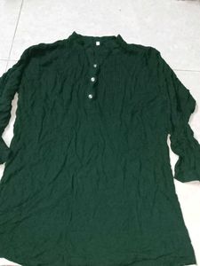 Green Long Sleeve Top