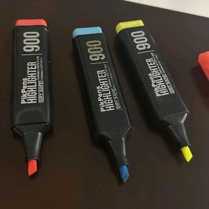 3 Pikpen Highlighted Marker 900