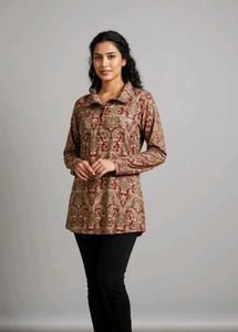 Elegant Printed Tunic Top