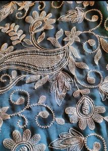 Elegant Embroidered Sari