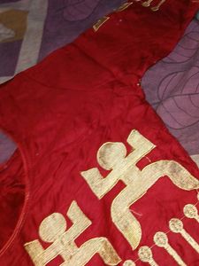 Red Embroidered Blouse