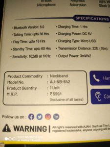Bluetooth Neckband Headphones