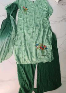 New Kurti Pallazo Set With Dupatta