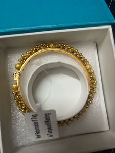 Candere Gold Beaded Bangle