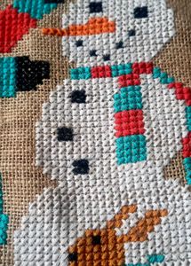 Christmas Cross Stitch home decor