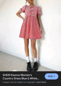 Kawaii ruffle gingham Mini Dress 💋🍒🍷🎌🏮📍💌