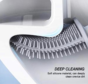 silicone toilet brush