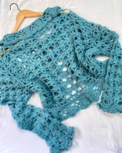 Pinterest Crochet Open Cardigan B