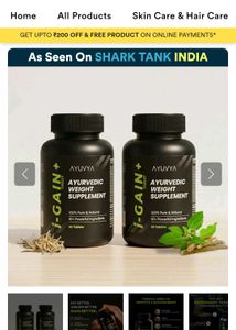 Ayuvya Ayurvedic Weight Supplement