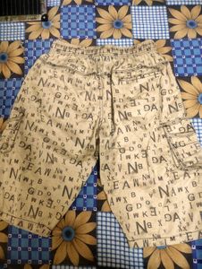 Letter Print Cargo Shorts