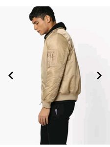 Tan Bomber Jacket - Fur Collar