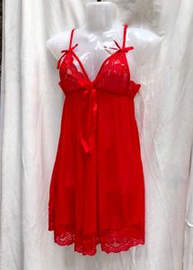 I. Red Lace Lingerie