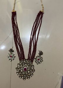 royal necklace with earrings ❤️