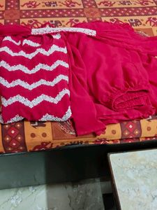Pink Sharara Suit With Dupatta