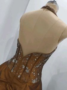 Elegant Brown Ethnic Gown