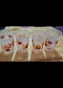 COMBO OF 2, FRUIT PEELER N 4 PIECE GLASS SET