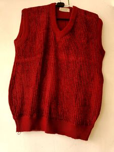 Maroon Half Sweater For Men
