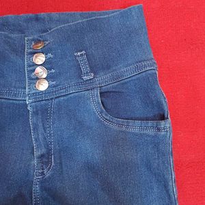 High Waisted Denim Jeans