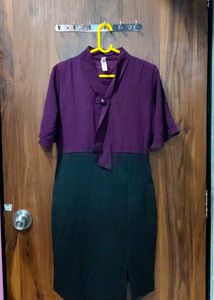 Elegant Colorblock Sheath Dress