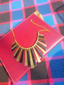 Statement Necklace - Gold &amp; Black