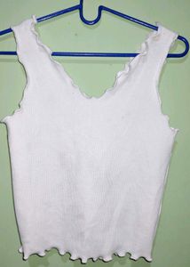 White Sleeveless Top