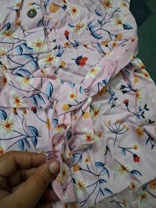 Cute Floral Girls Jumpsuit
